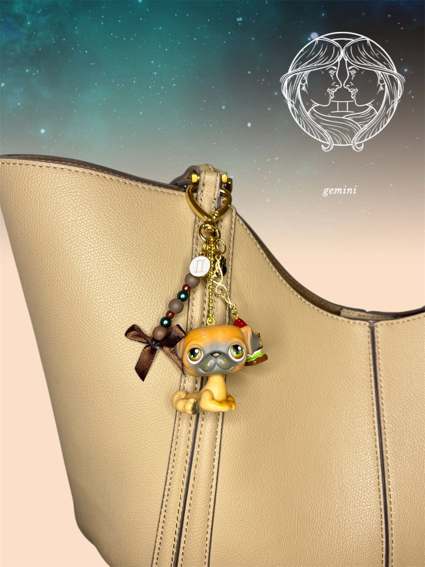 Porte-clé Gémeaux 🤍