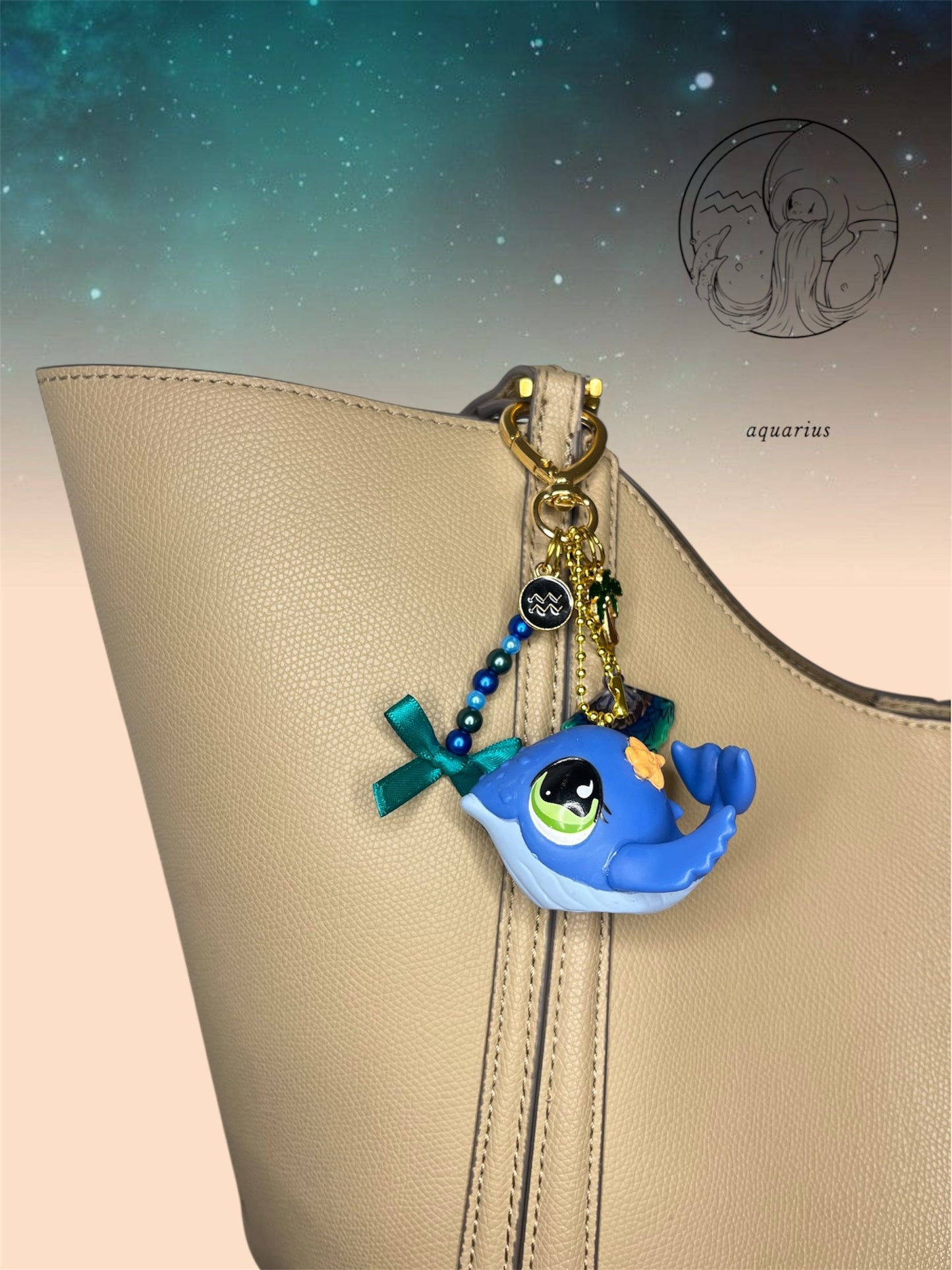 Porte-clé Verseau 🖤